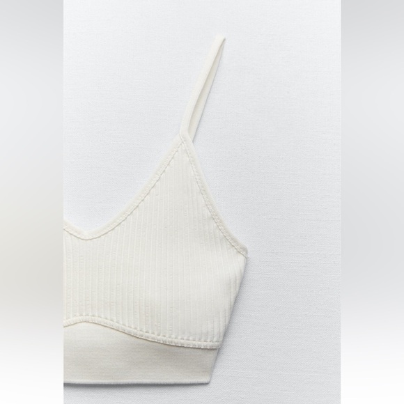 New ZARA Rib Crop Top - Picture 7 of 7